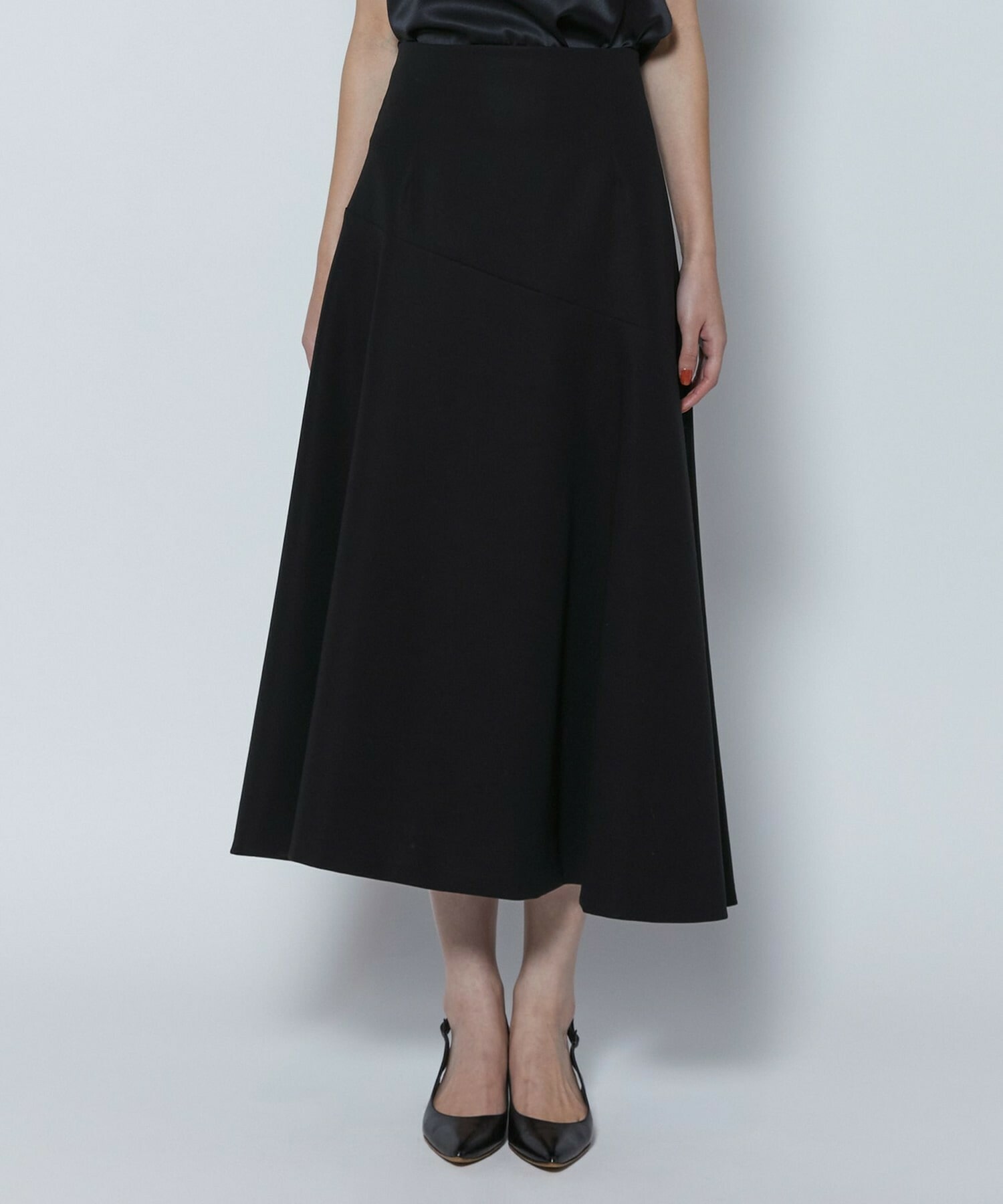 【COUTURIER】60/2Vダブルクロススカート 詳細画像 ブラック 9