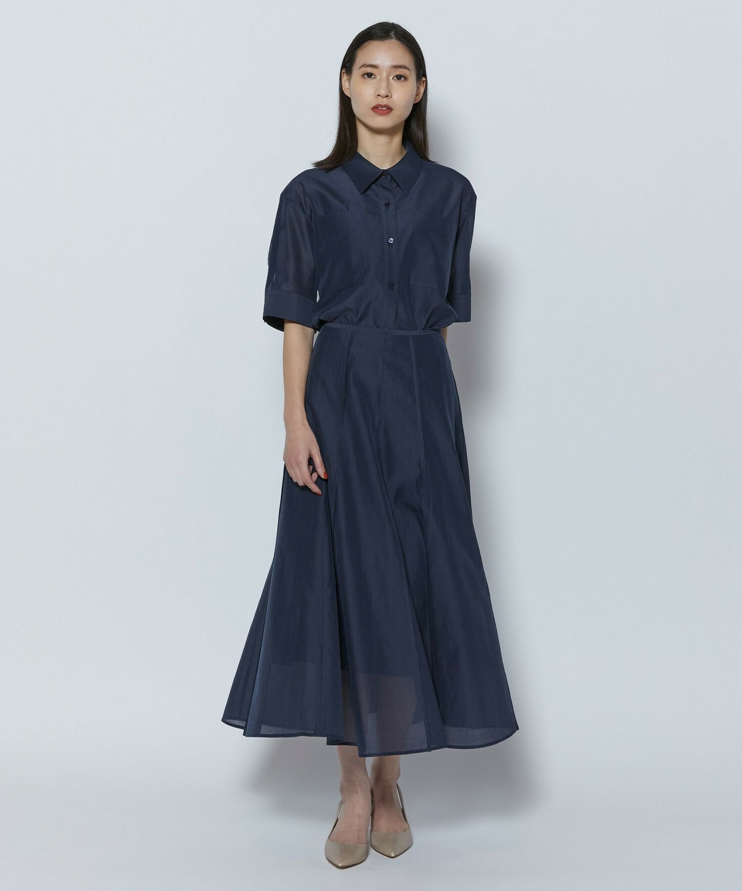 【COUTURIER】C/SEオーガンジースカート 詳細画像 ネイビー 4
