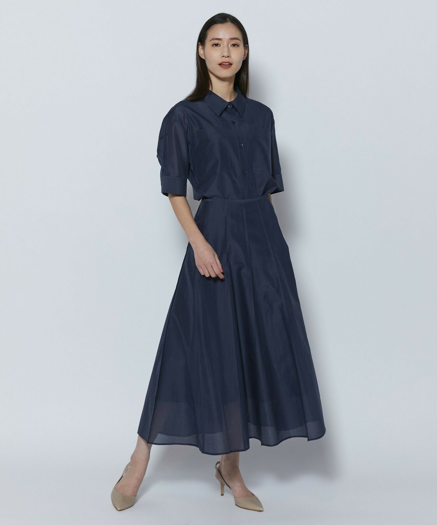 【COUTURIER】C/SEオーガンジースカート 詳細画像 ネイビー 5