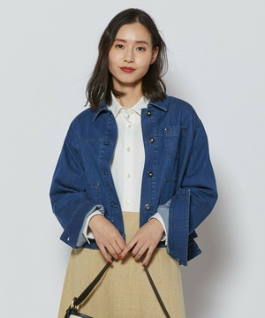 【L'EQUIPE】7ozストレッチデニムジャケット 詳細画像 ブルー系その他 1