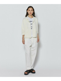 【L'EQUIPE】7ozストレッチデニムテーパードシルエットパンツ 詳細画像 ホワイト 14