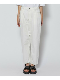 【L'EQUIPE】7ozストレッチデニムテーパードシルエットパンツ 詳細画像 ホワイト 17