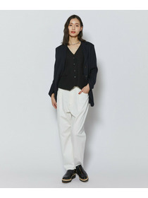 【L'EQUIPE】7ozストレッチデニムテーパードシルエットパンツ 詳細画像 ホワイト 4