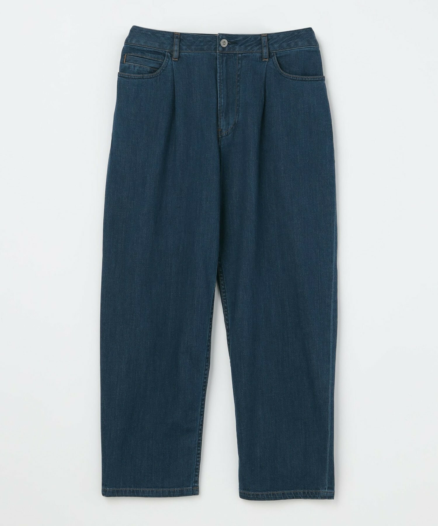【L'EQUIPE】7ozストレッチデニムテーパードシルエットパンツ 詳細画像 ブルー系その他 1