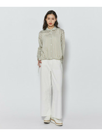 【L'EQUIPE】7ozストレッチデニムセミワイドパンツ 詳細画像 インディゴブルー 1