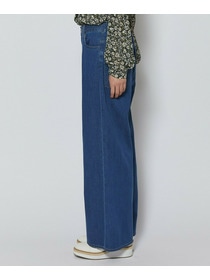 【L'EQUIPE】7ozストレッチデニムセミワイドパンツ 詳細画像 インディゴブルー 30