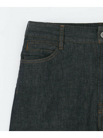 【L'EQUIPE】7ozストレッチデニムセミワイドパンツ 詳細画像 インディゴブルー 35