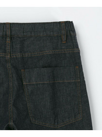 【L'EQUIPE】7ozストレッチデニムセミワイドパンツ 詳細画像 インディゴブルー 36