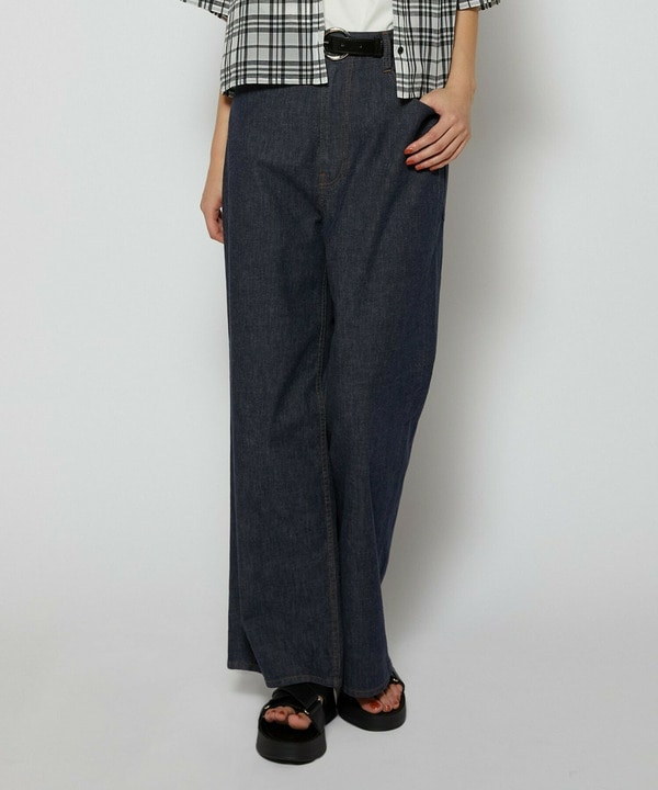 7ozストレッチデニムセミワイドパンツ7ozストレッチデニムセミワイドパンツ