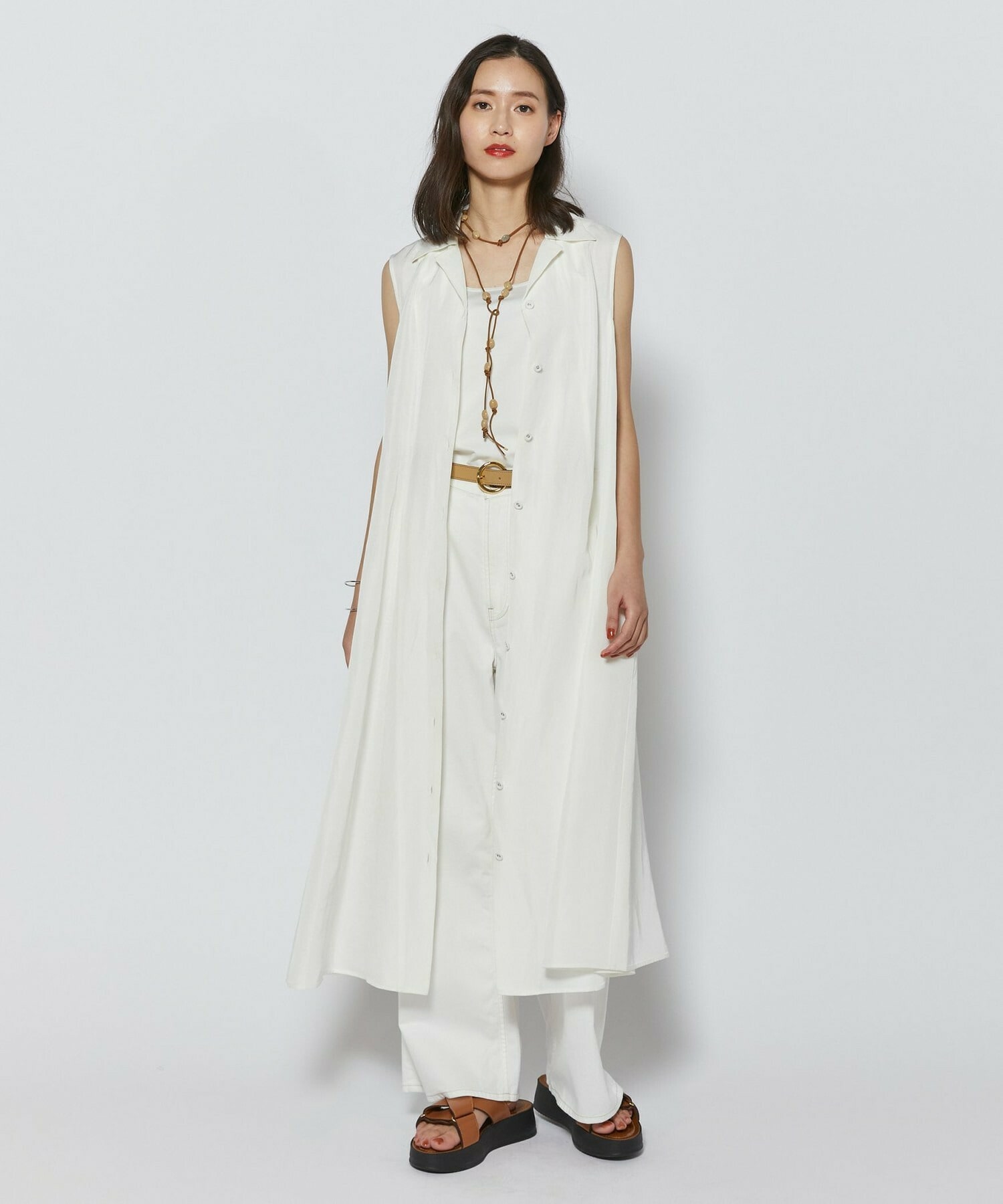 【L'EQUIPE】7ozストレッチデニムセミワイドパンツ 詳細画像 インディゴブルー 12