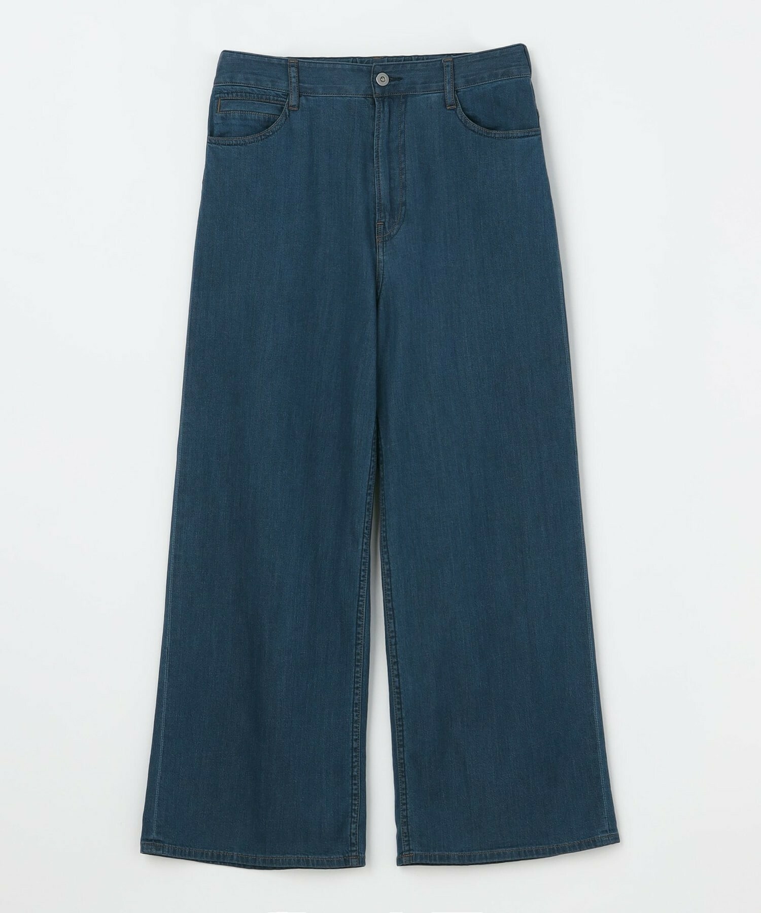 【L'EQUIPE】7ozストレッチデニムセミワイドパンツ 詳細画像 インディゴブルー 32