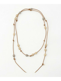 【L'EQUIPE】アクリルラリエット 詳細画像 ベージュ系その他 11