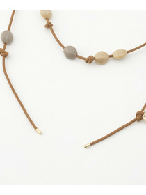 【L'EQUIPE】アクリルラリエット 詳細画像 ベージュ系その他 12