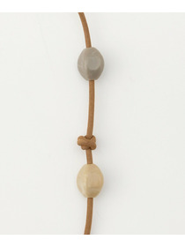 【L'EQUIPE】アクリルラリエット 詳細画像 ベージュ系その他 14