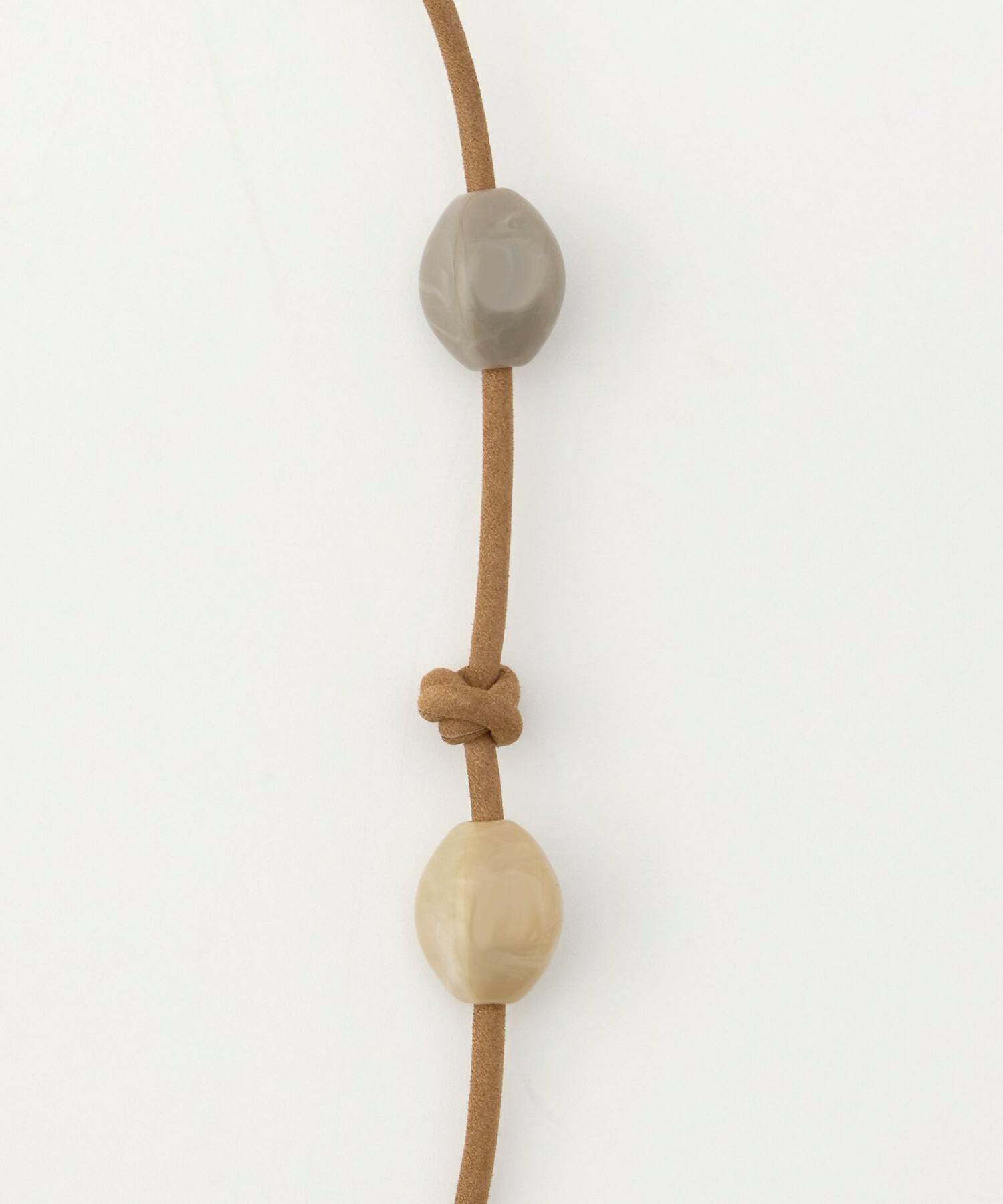 【L'EQUIPE】アクリルラリエット 詳細画像 ベージュ系その他 14