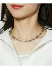 【L'EQUIPE】捻りチェーンショートネックレス 詳細画像 シルバー 9