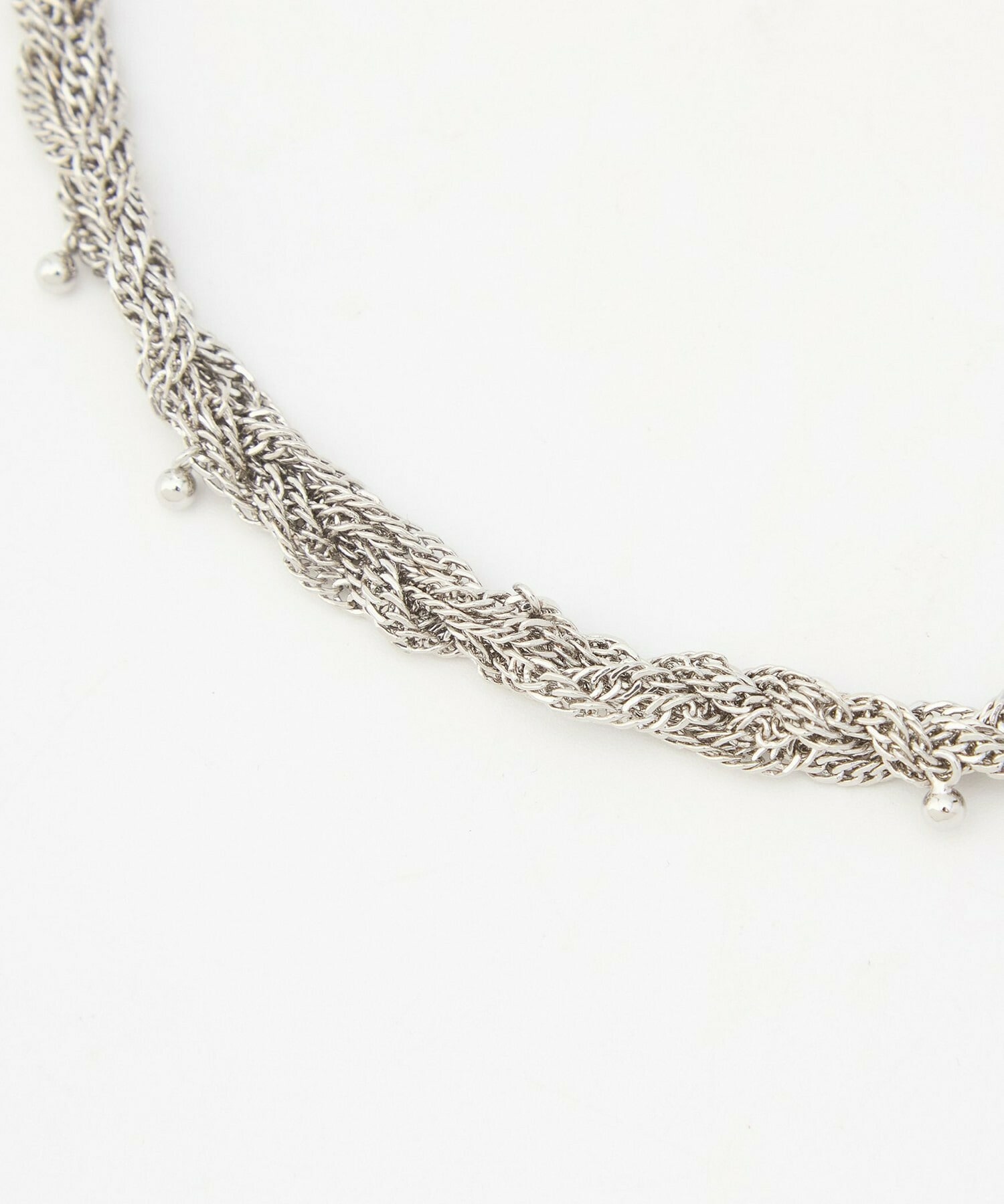 【L'EQUIPE】捻りチェーンショートネックレス 詳細画像 シルバー 11