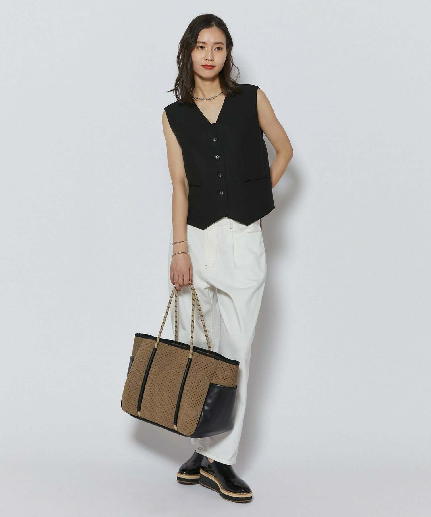 【L'EQUIPE】捻りチェーンショートネックレス 詳細画像 シルバー 2