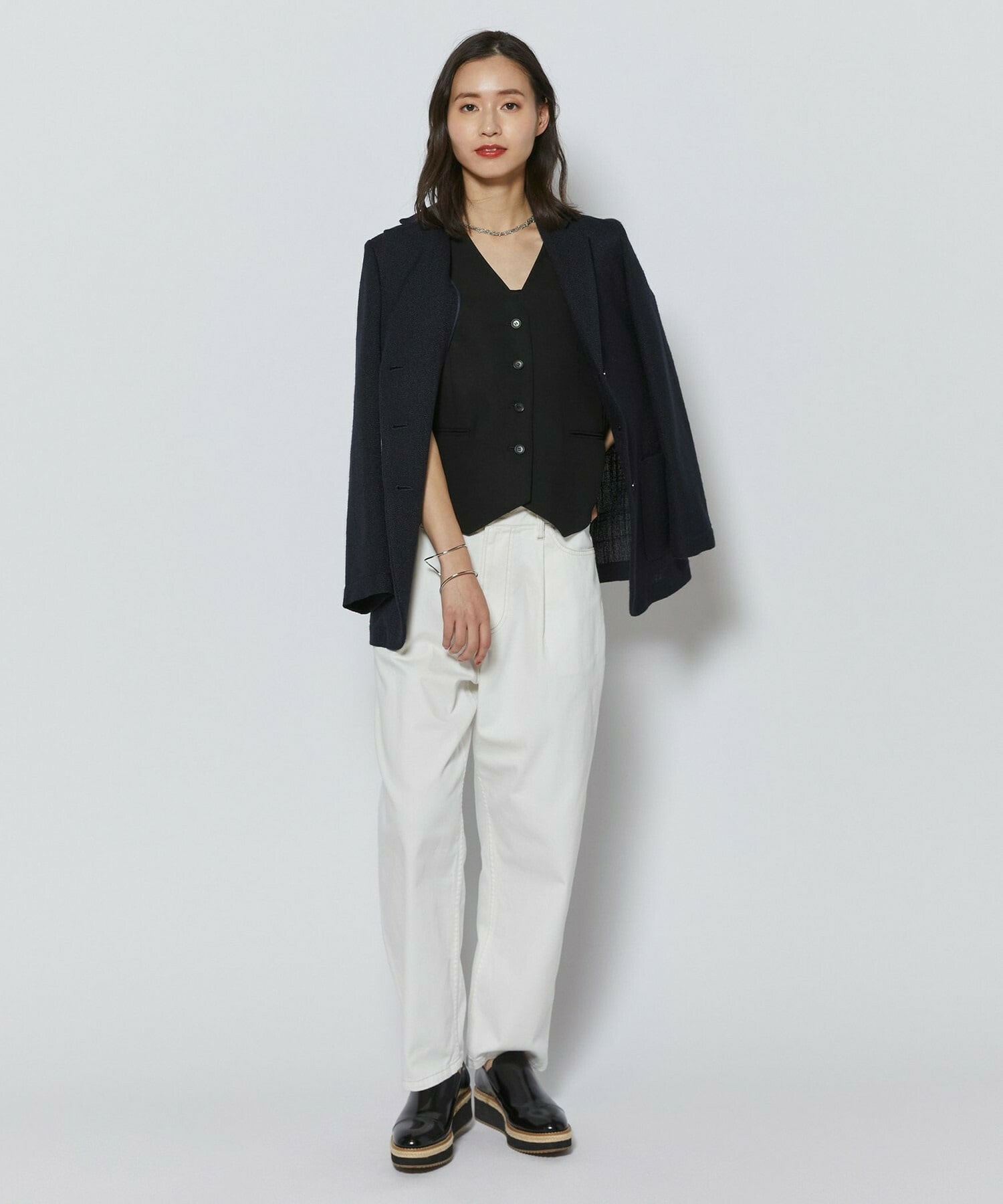 【L'EQUIPE】捻りチェーンショートネックレス 詳細画像 シルバー 3