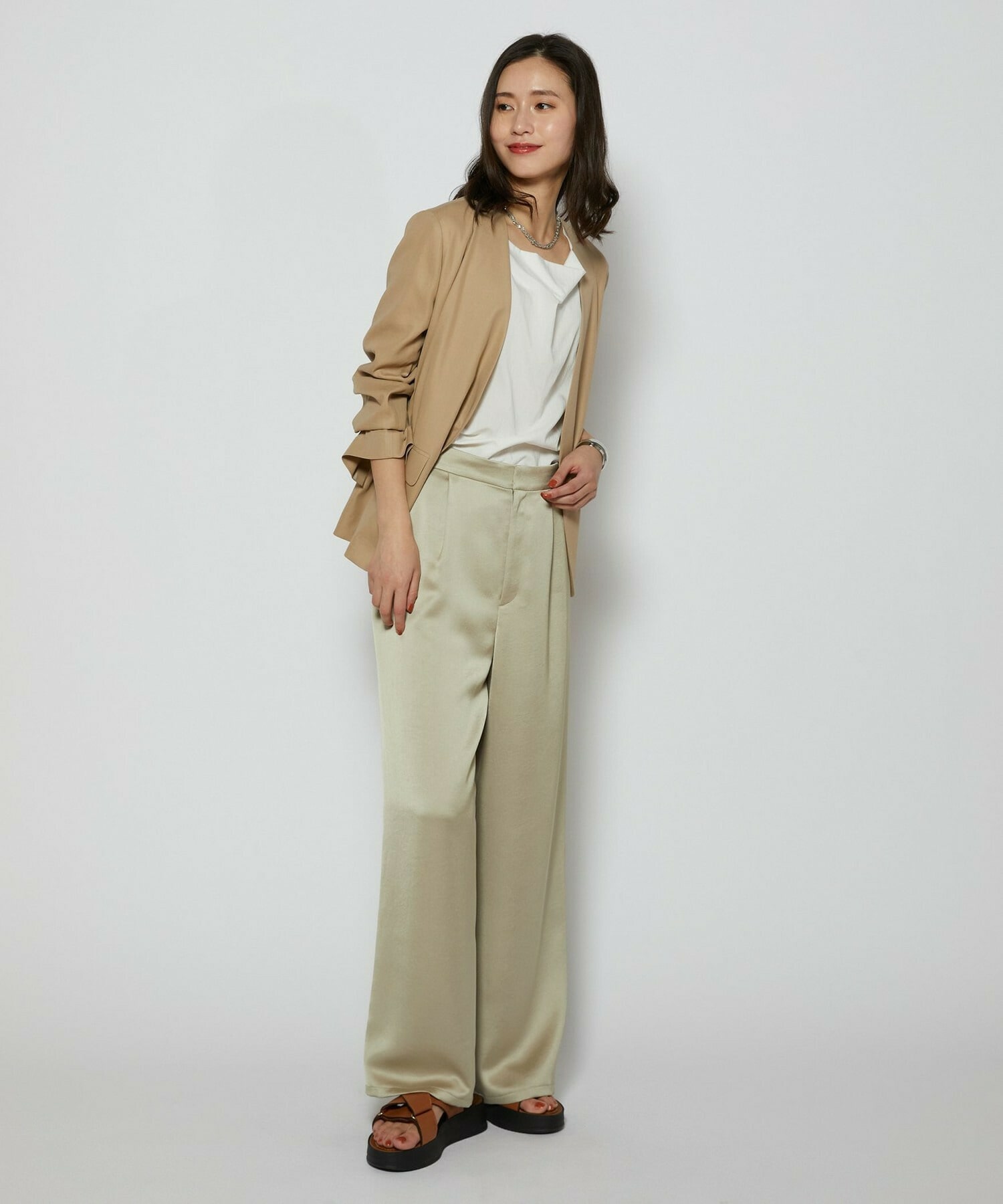 【L'EQUIPE】捻りチェーンショートネックレス 詳細画像 シルバー 5