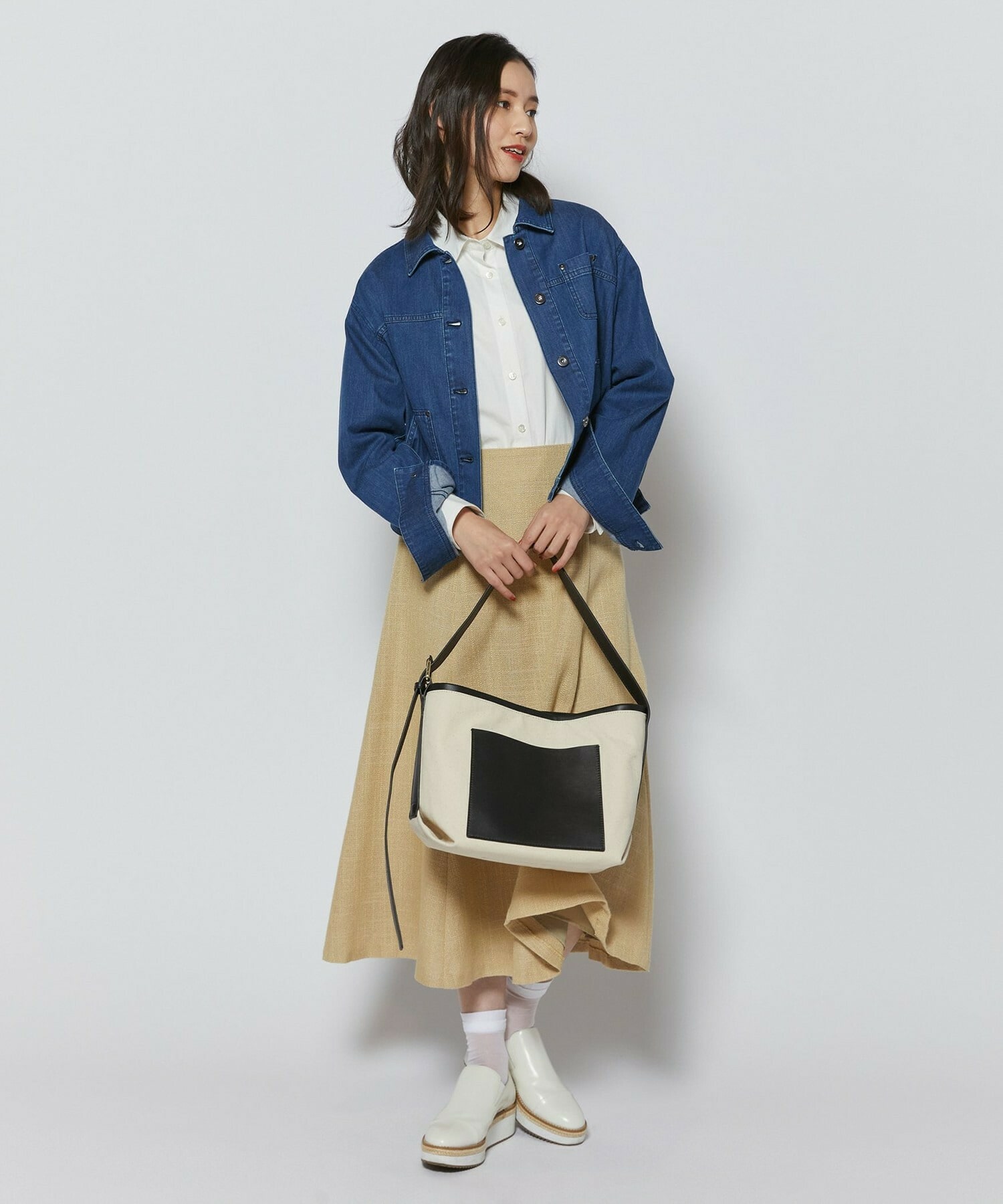 【L'EQUIPE】［eclat 2026年5月号掲載商品］キャンバスサック 詳細画像 オフホワイト 4