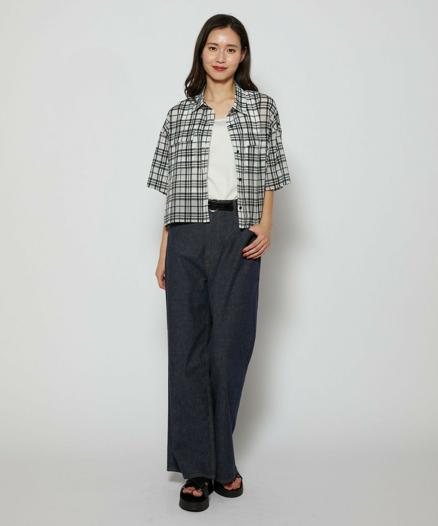 【L'EQUIPE】リングバックルベルト 詳細画像 ブラック 9