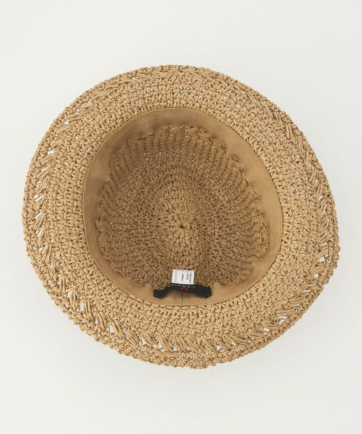 【L'EQUIPE】ペーパーハット 詳細画像 キャメル 8