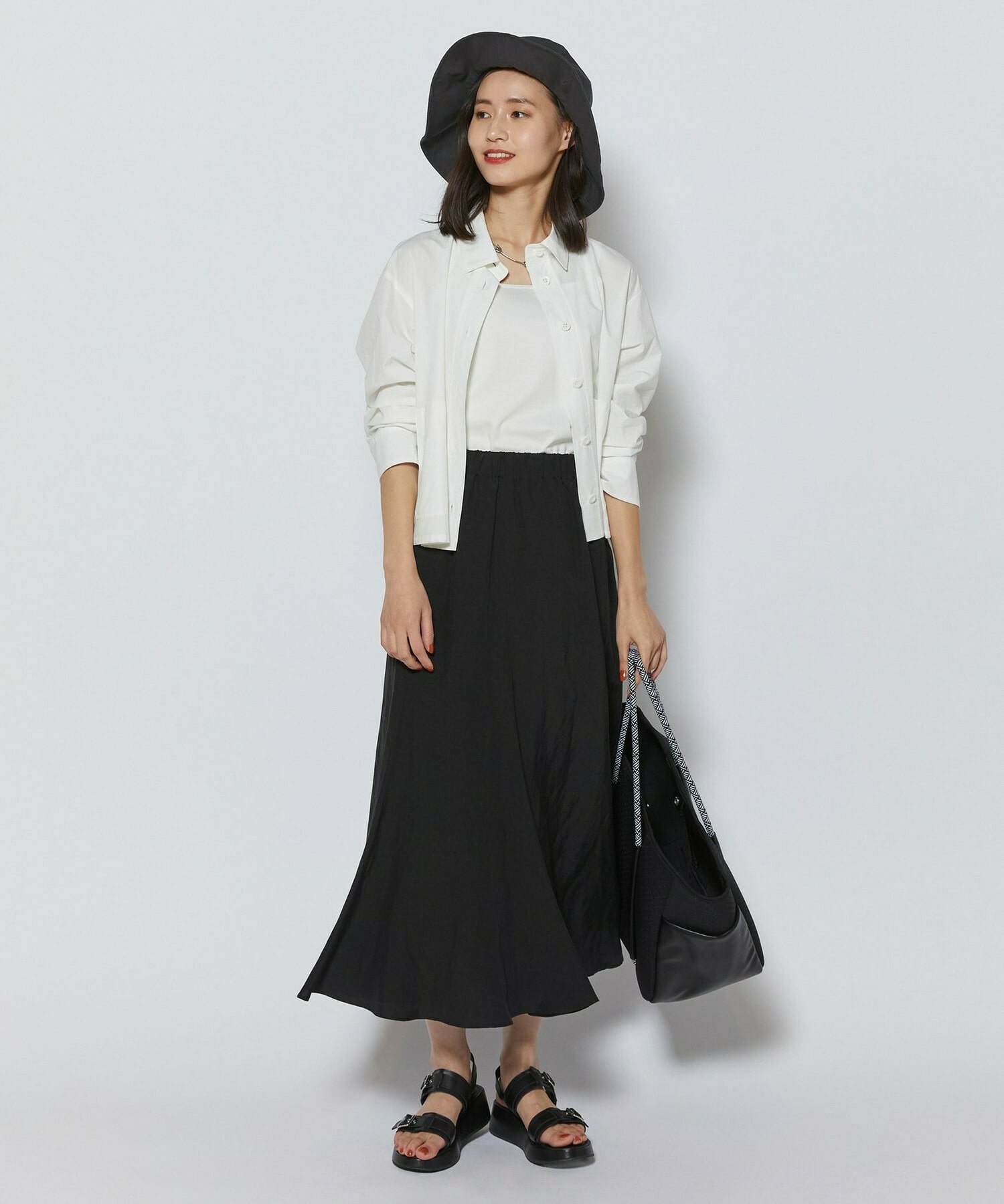 【L'EQUIPE】ツバ付きハット 詳細画像 チャコール 3