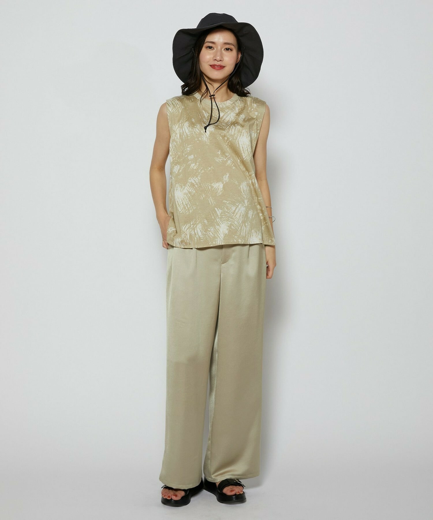 【L'EQUIPE】ツバ付きハット 詳細画像 チャコール 7