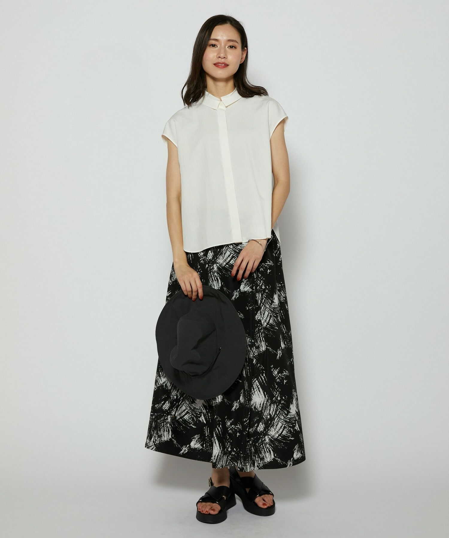 【L'EQUIPE】ツバ付きハット 詳細画像 チャコール 8