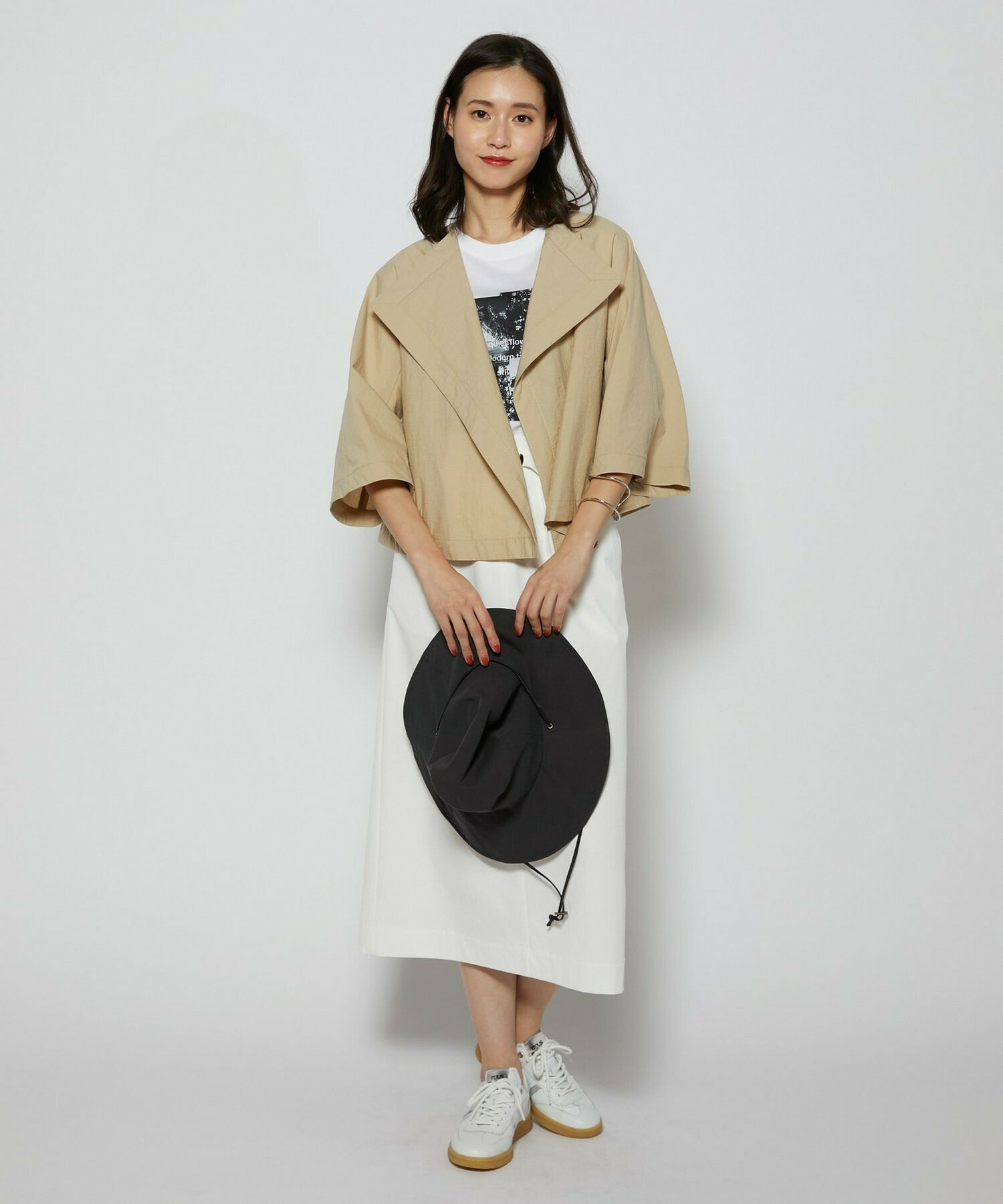 【L'EQUIPE】ツバ付きハット 詳細画像 チャコール 9