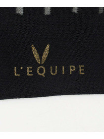 【L'EQUIPE】シースルーMIXボーダーソックス 詳細画像 ブラック 4