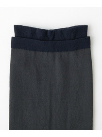 【L'EQUIPE】［eclat 2026年5月号掲載商品］重ね履き風ソックス 詳細画像 ブラック 1