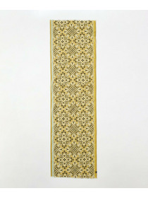 【L'EQUIPE】V.FRAAS フラワーバンダナ風ストール 詳細画像 マスタード 3