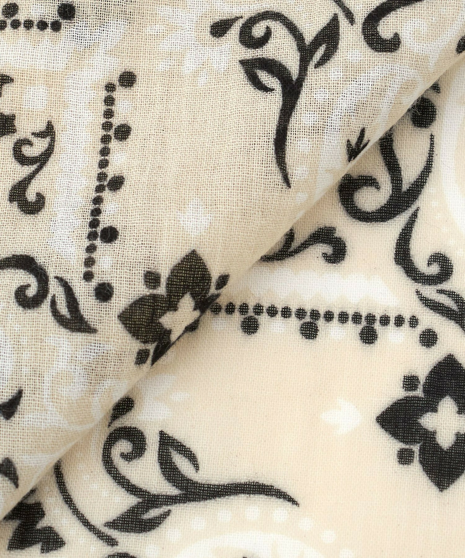 【L'EQUIPE】V.FRAAS フラワーバンダナ風ストール 詳細画像 マスタード 10