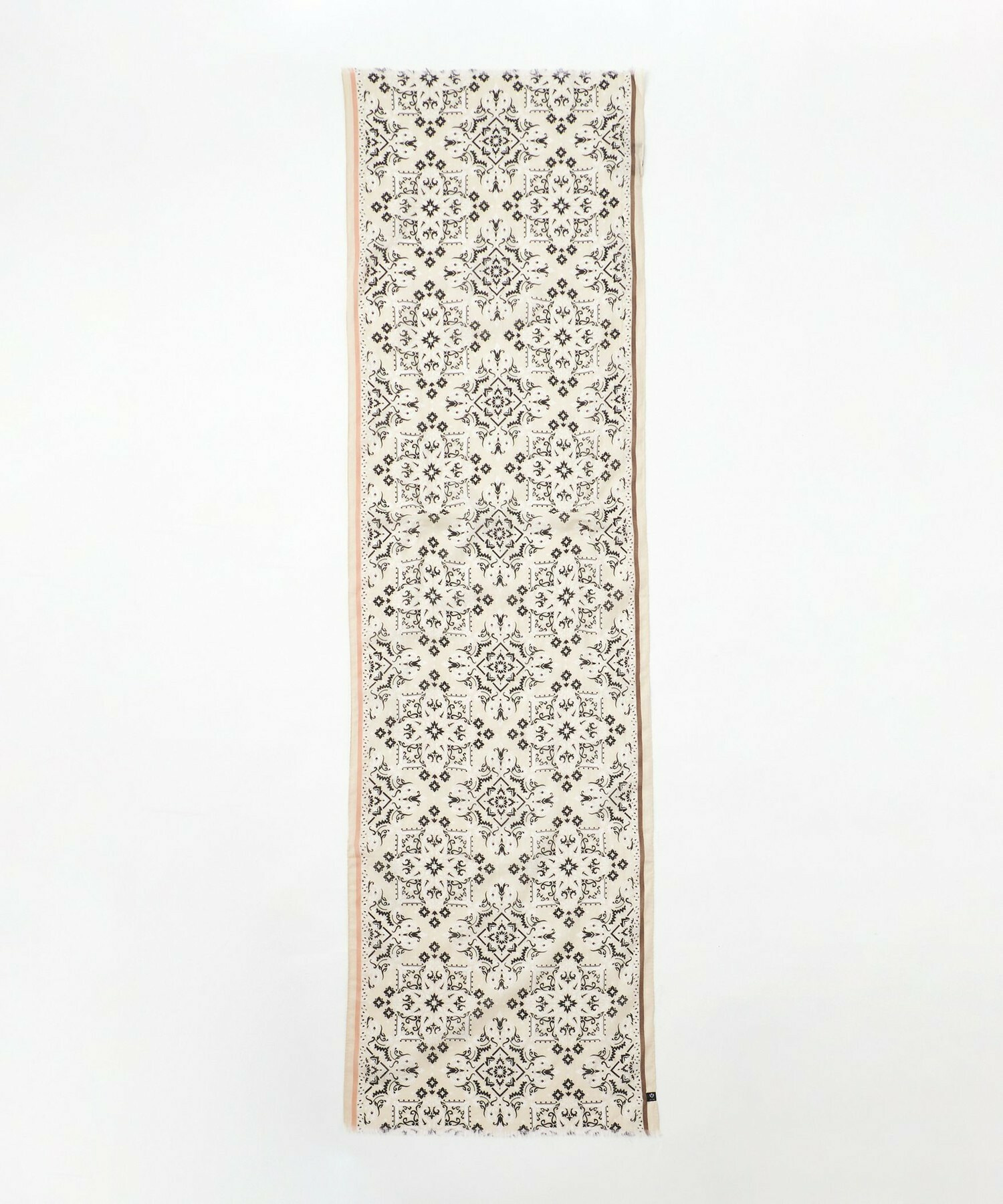 【L'EQUIPE】V.FRAAS フラワーバンダナ風ストール 詳細画像 マスタード 11