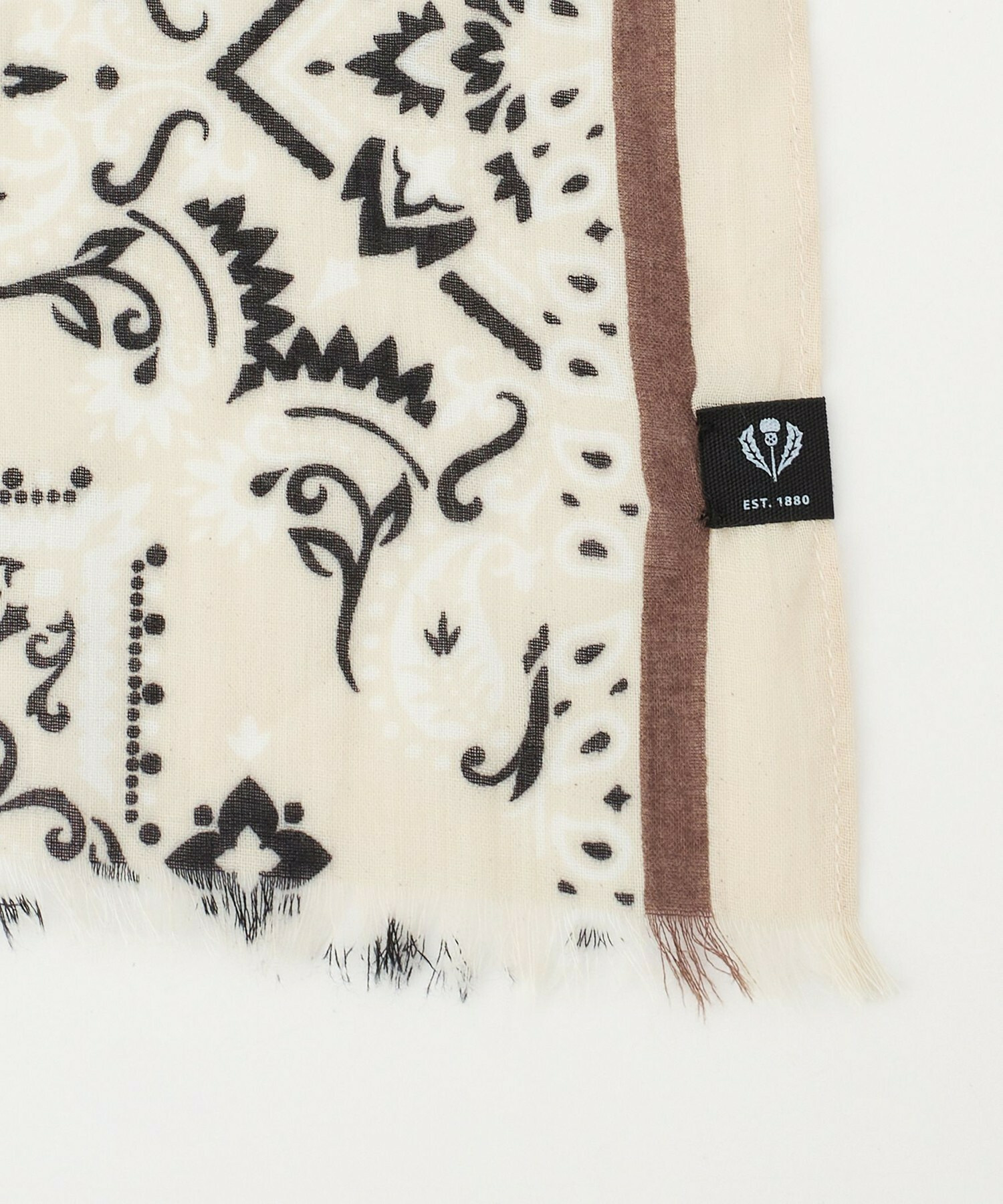 【L'EQUIPE】V.FRAAS フラワーバンダナ風ストール 詳細画像 マスタード 9