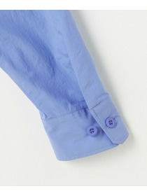 【L'EQUIPE】オーガニックコットンビンテージシャツブラウス 詳細画像 サックスブルー 16