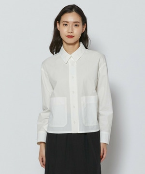 【L'EQUIPE】オーガニックコットンビンテージシャツブラウス 詳細画像 ホワイト 1