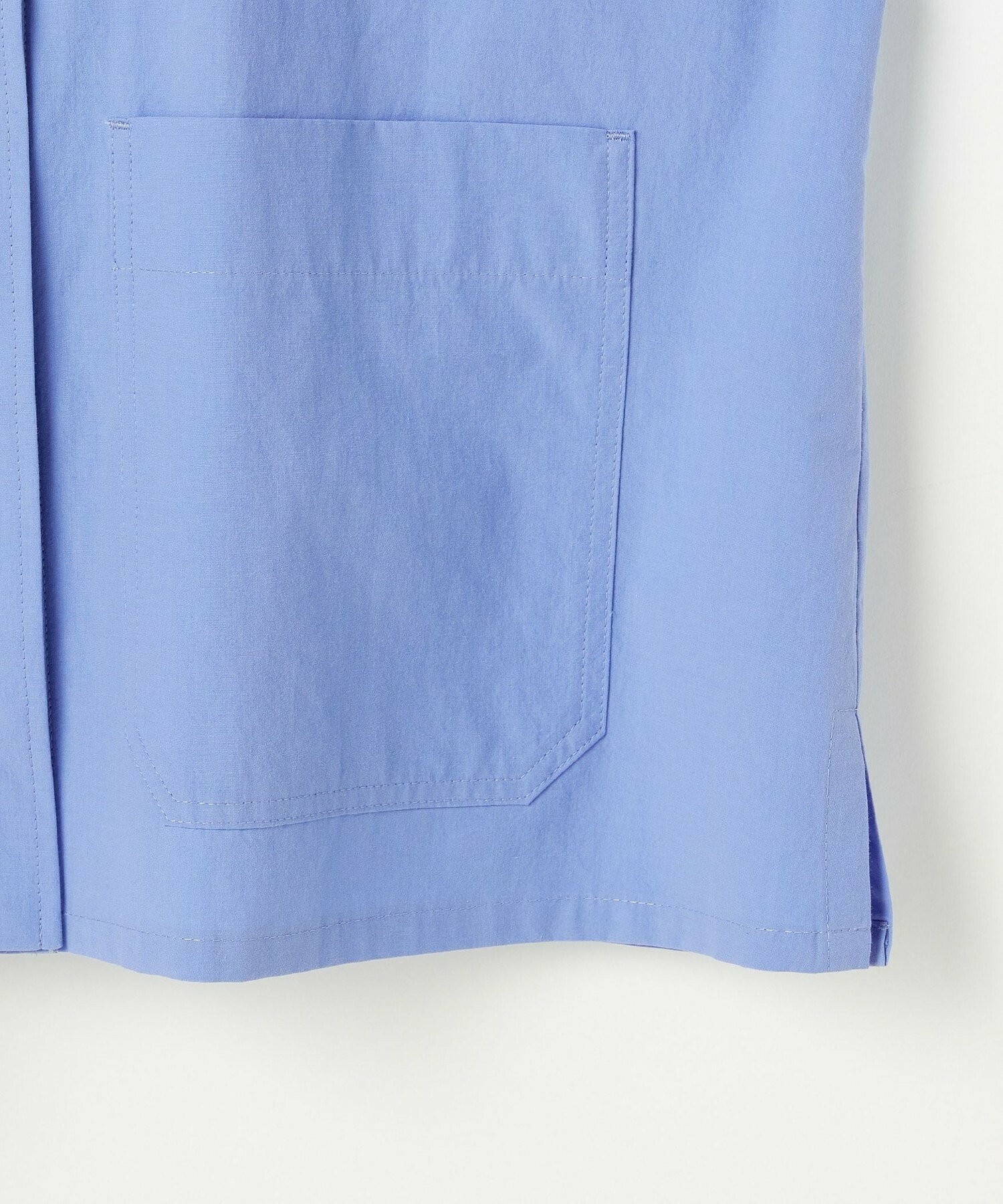 【L'EQUIPE】オーガニックコットンビンテージシャツブラウス 詳細画像 サックスブルー 17