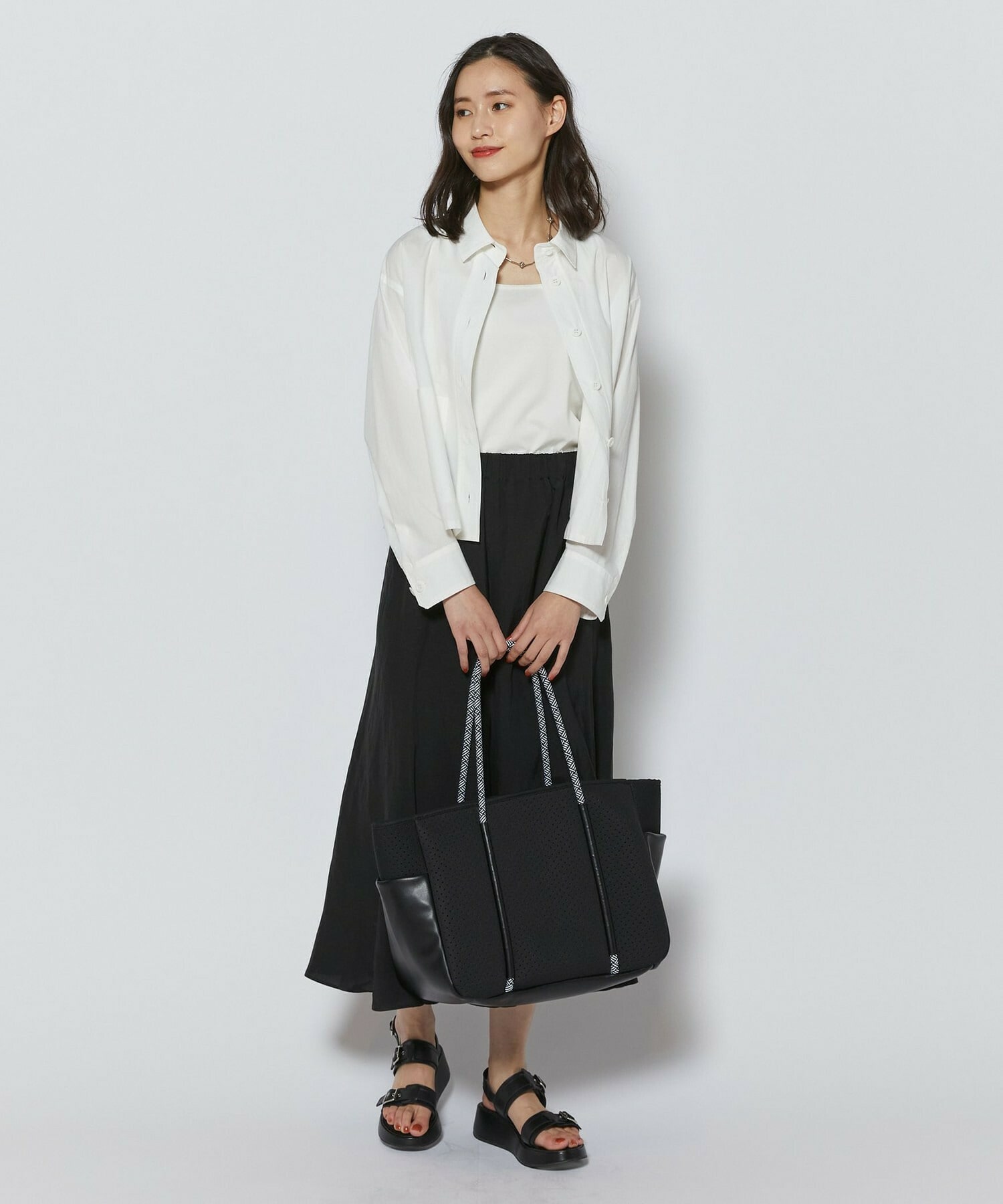 【L'EQUIPE】オーガニックコットンビンテージシャツブラウス 詳細画像 ホワイト 2