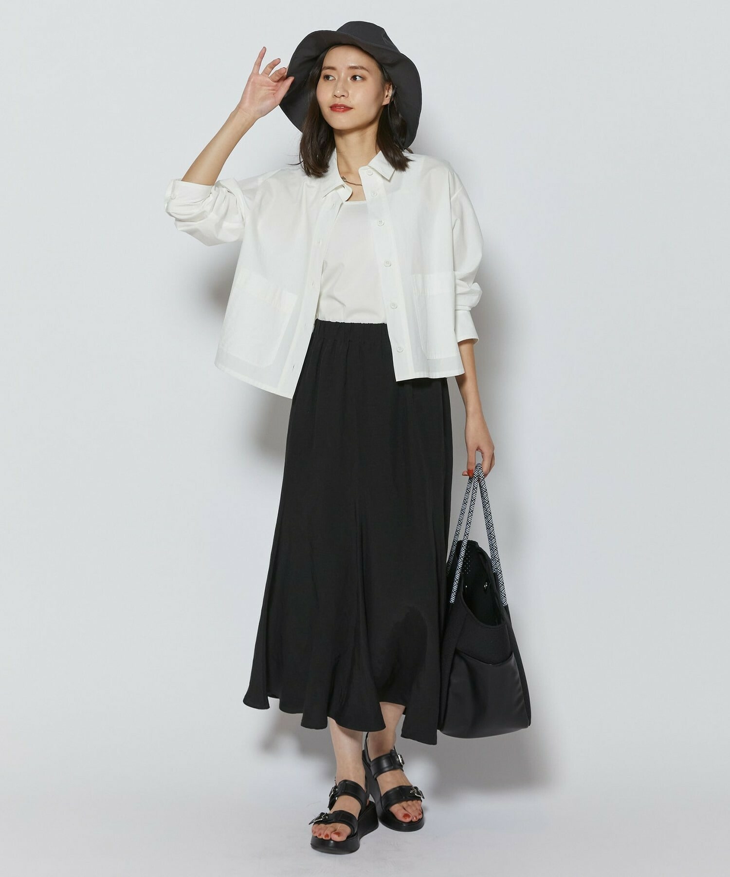 【L'EQUIPE】オーガニックコットンビンテージシャツブラウス 詳細画像 ホワイト 3