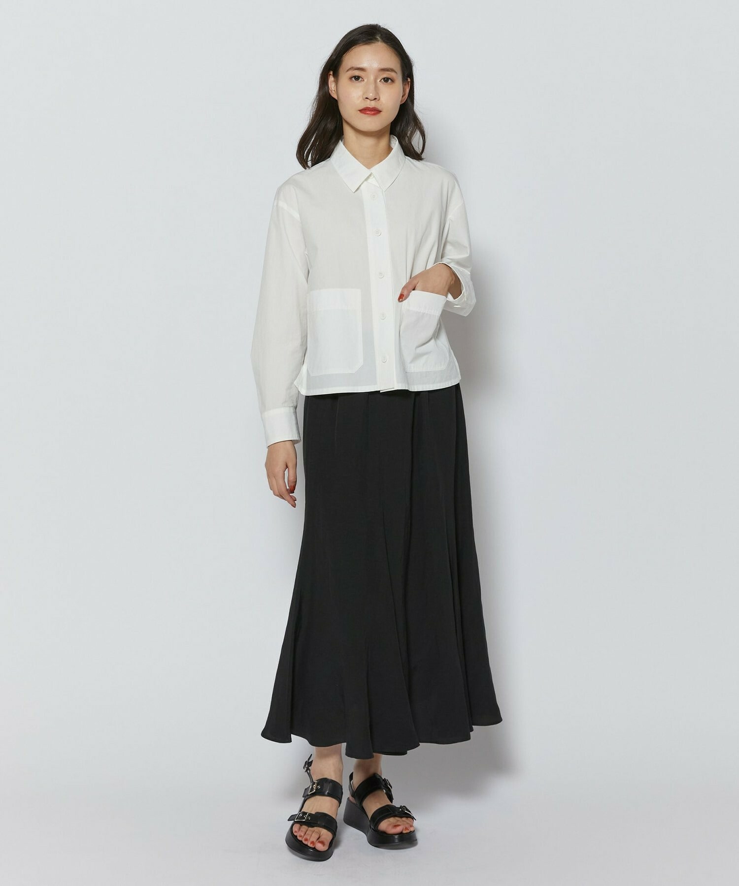 【L'EQUIPE】オーガニックコットンビンテージシャツブラウス 詳細画像 ホワイト 7