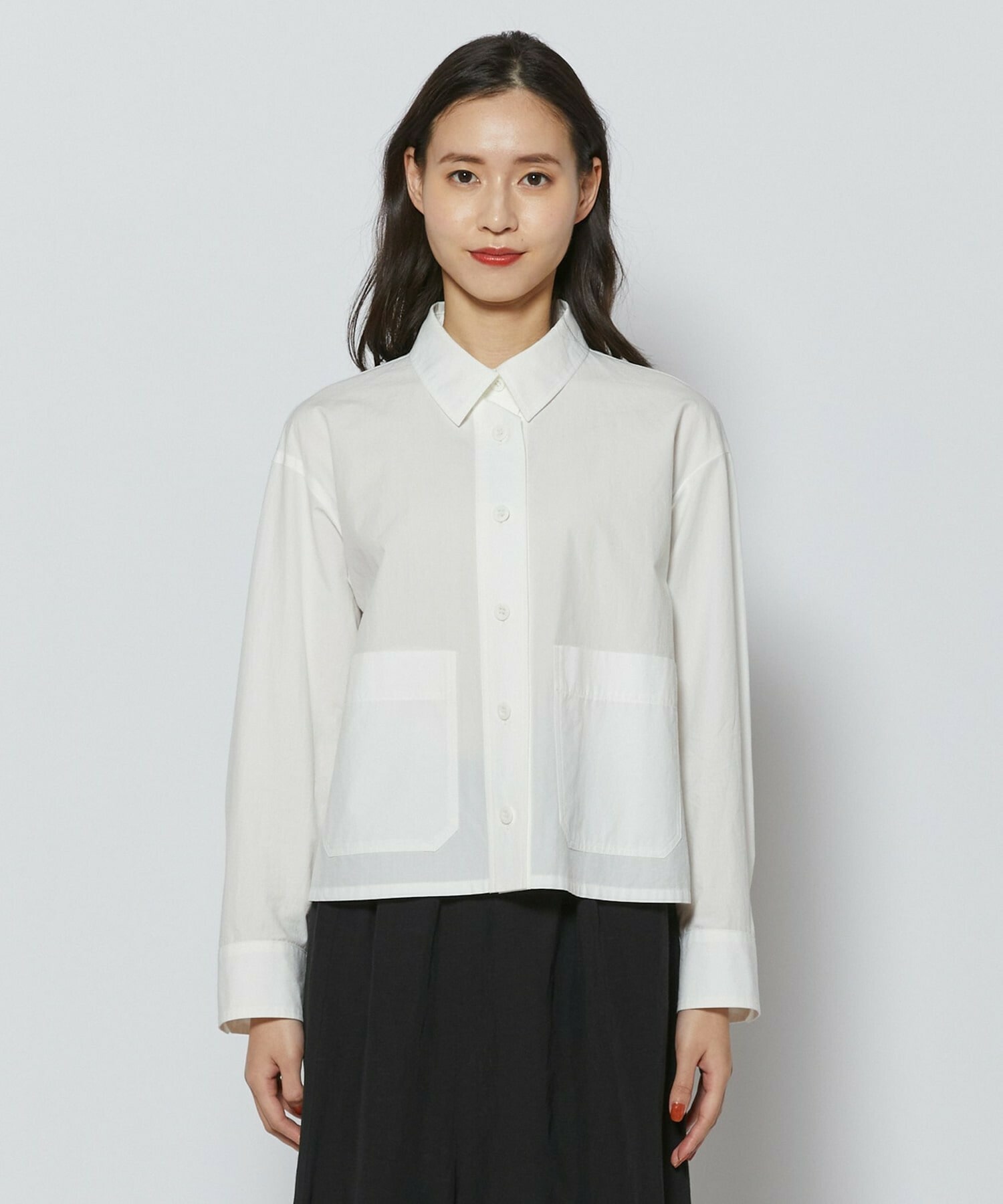 【L'EQUIPE】オーガニックコットンビンテージシャツブラウス 詳細画像 ホワイト 9