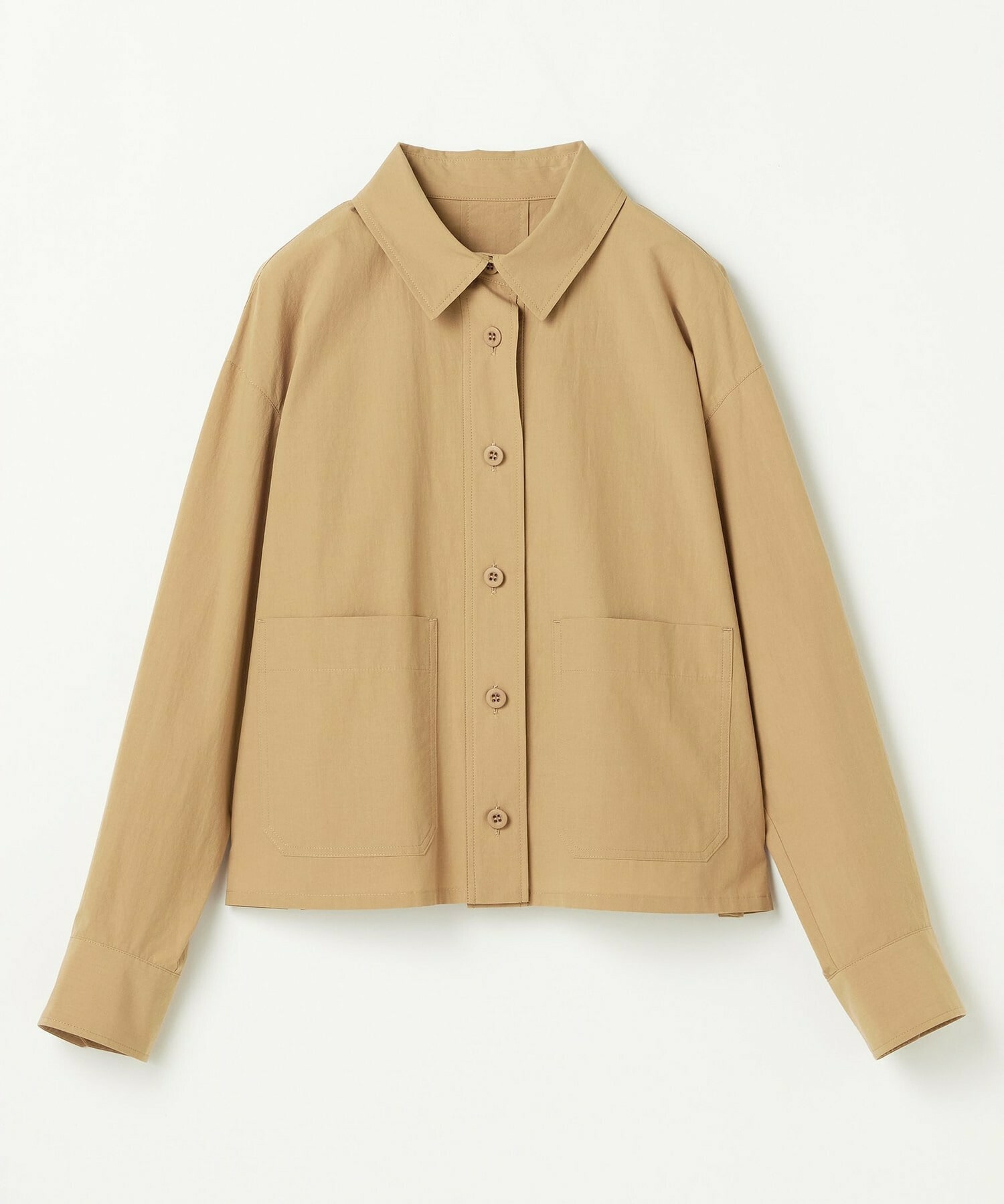 【L'EQUIPE】オーガニックコットンビンテージシャツブラウス 詳細画像 ベージュ 1