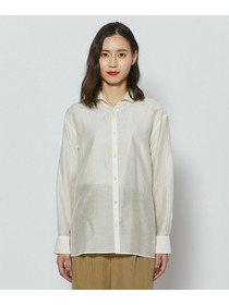 【L'EQUIPE】シャイニーローンシャツブラウス 詳細画像 ネイビー 10