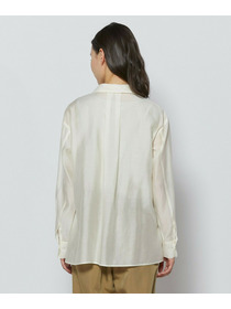 【L'EQUIPE】シャイニーローンシャツブラウス 詳細画像 ネイビー 12