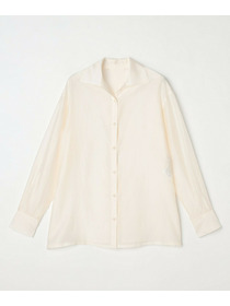 【L'EQUIPE】シャイニーローンシャツブラウス 詳細画像 ネイビー 13