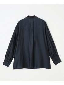 【L'EQUIPE】シャイニーローンシャツブラウス 詳細画像 ネイビー 14