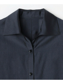 【L'EQUIPE】シャイニーローンシャツブラウス 詳細画像 ネイビー 15